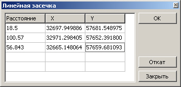 Команда "Линейная засечка" 187_GeoMaster